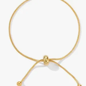 Gold Tone Ankle Bracelets Waterproof Adjustable Stainless Steel Chain Anklet Bracelet Thin Chain