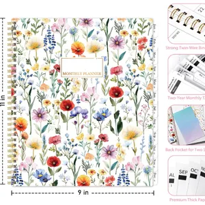 26-28 Monthly Calendar -  9" x 11", 36 Months, Twin-Wire Binding, Perfect for School Office Supplies