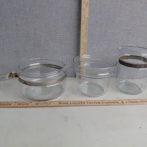 Vintage Pyrex Double Boiler Glass Pcs, See Photos