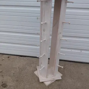Wood Swivel Display Stand 11.5"X11.5"X39"