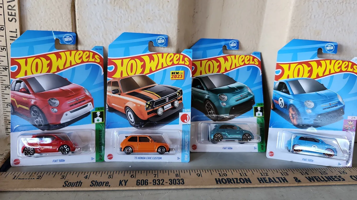 4 Assorted Hot Wheels