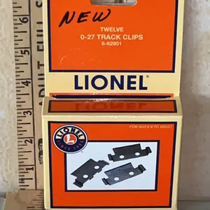 New/Vintage Lionel 12 Ct. 0-27 Track Clips