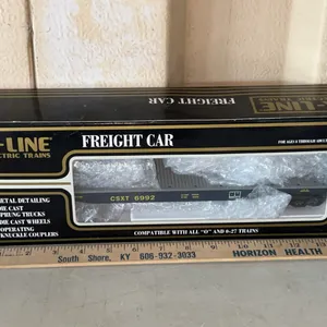 Vintage K-Line Freight Train Car In Box CSX Classic