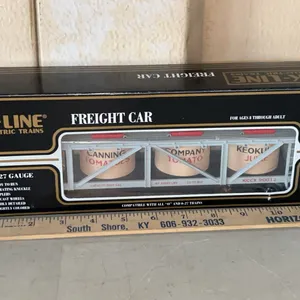 New Unopened K-Line Freight Train Car In Box Keokuk Canning Company Classic Vat Car