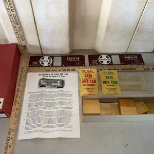 Vintage All-Nations 40' Steel Boxcar For "O" Gauge, Never Assembled