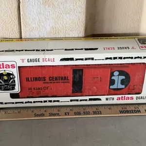 Vintage Atlas "O" Gauge Scale 40' Box Car In Box