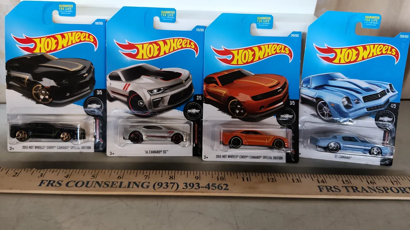 4 Assorted Hot Wheels