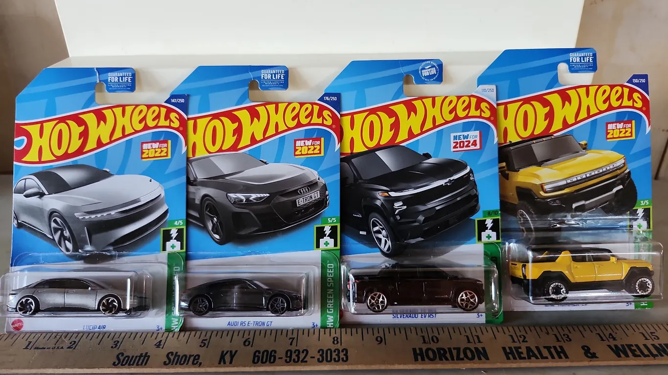 4 Assorted Hot Wheels