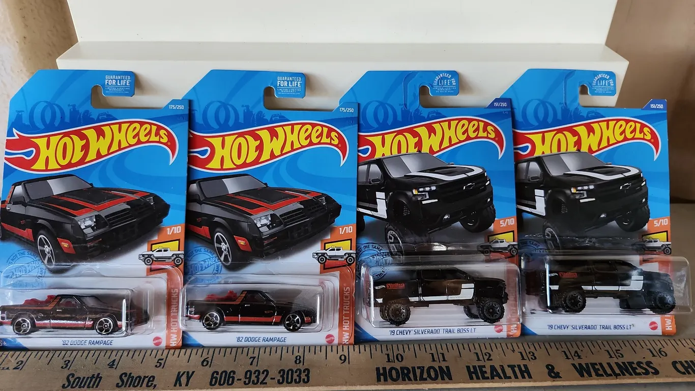 4 Assorted Hot Wheels