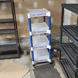 Metal & Plastic Shelving Lot