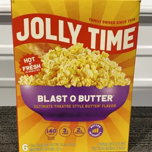 *NEW* Jolly Time Blast O Butter Ultimate Theatre Style Microwave Popcorn, 6 Ct: Best By: 5/2027