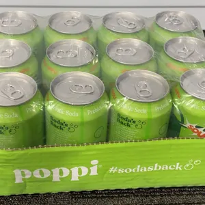 *NEW* Poppi Sour Apple Prebiotic Soda, 12 Pack - Best By: 7/2027