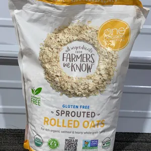 *NEW* One Degree Sprouted Rolled Oats, 5 LB Bag - Best By: 7/2027