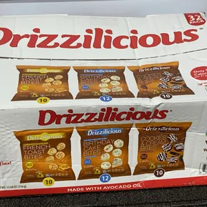 *NEW* Drizzilicious Mini Rice Cake Bites Variety Pack, 32 Count - Best By: 2/2027