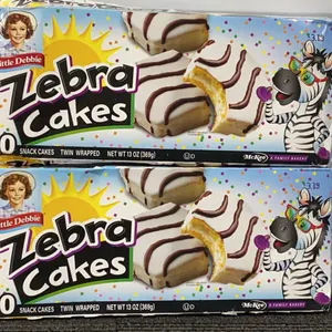 *NEW* 2 Pack, Little Debbie Zebra Cakes - Best By: 8/2026