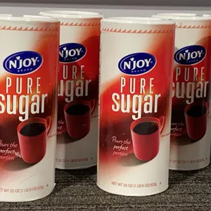 *NEW* N'Joy Pure Cane Sugar Canisters, 6 Canisters - Best By: 6/2028