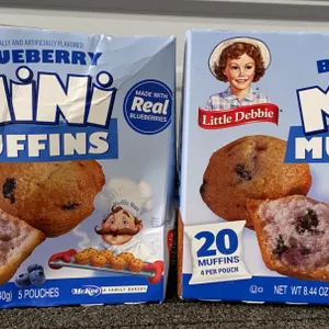 *NEW* 2 Boxes, Little Debbie Blueberry Mini Muffins , 5 Ct Each - Best By: 8/2026
