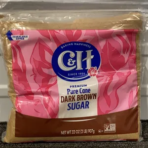 *NEW* C&H Premium Pure Cane Dark Brown Sugar, 2 Lb - Best By: 4/2028