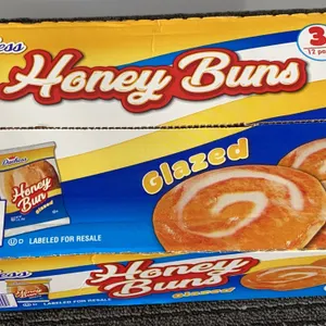 *NEW* Duchess Glazed Honey Buns, 12 Ct/3 Oz Each - Best By: 10/2026