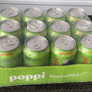 *NEW* Poppi Sour Apple Prebiotic Soda, 12 Pack - Best By: 7/2027