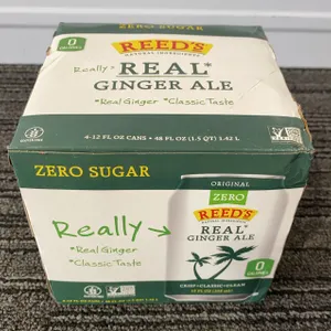 *NEW* Reed's Zero Sugar Real Ginger Ale, 4 Pack - Best By: 3/2028