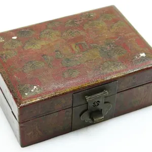 CHINESE LACQUER PAPIER MACHE LATE QING DYNASTY BOX