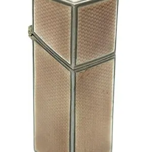 RICHARD COMYNS STERLING PINK ENAMEL VANITY CASE