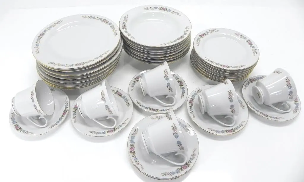REGENT FINE CHINA FLORAL DISHES SET