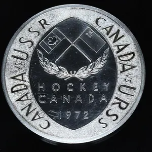 1972 CANADA/USSR VIP STERLING SILVER MEDALLION 66g