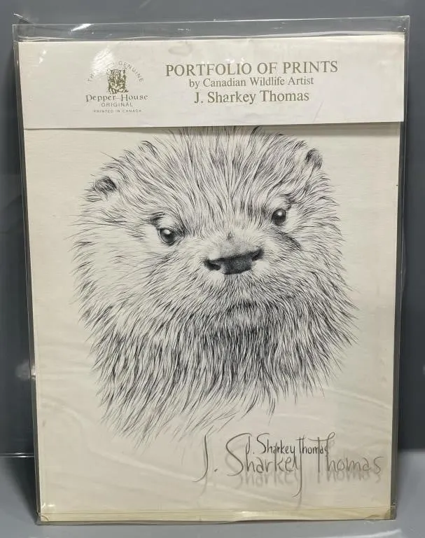 PORTFOLIO OF PRINTS BY J. SHARKEY THOMAS