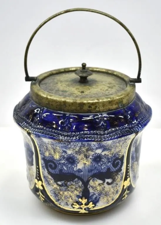 VICTORIAN S. FIELDING & CO BISCUIT BARREL