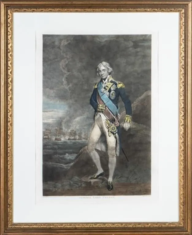 CHARLES TURNER 'ADMIRAL LORD NELSON' MEZZOTINT