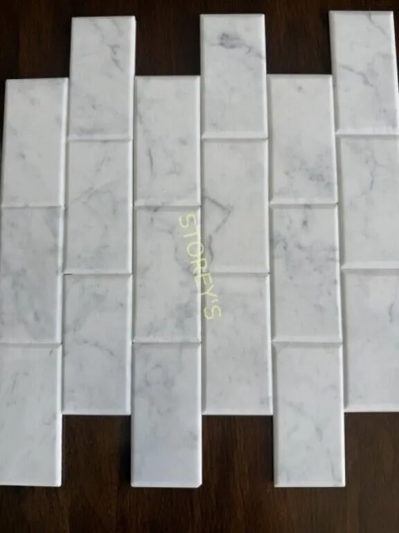 2 x 4 Peel & Stick Carrara Wall Tile