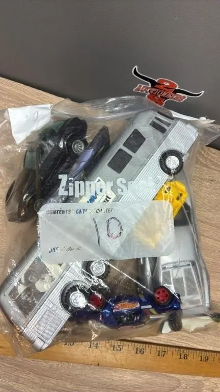 Bag of Asst. Toy Vehicles.