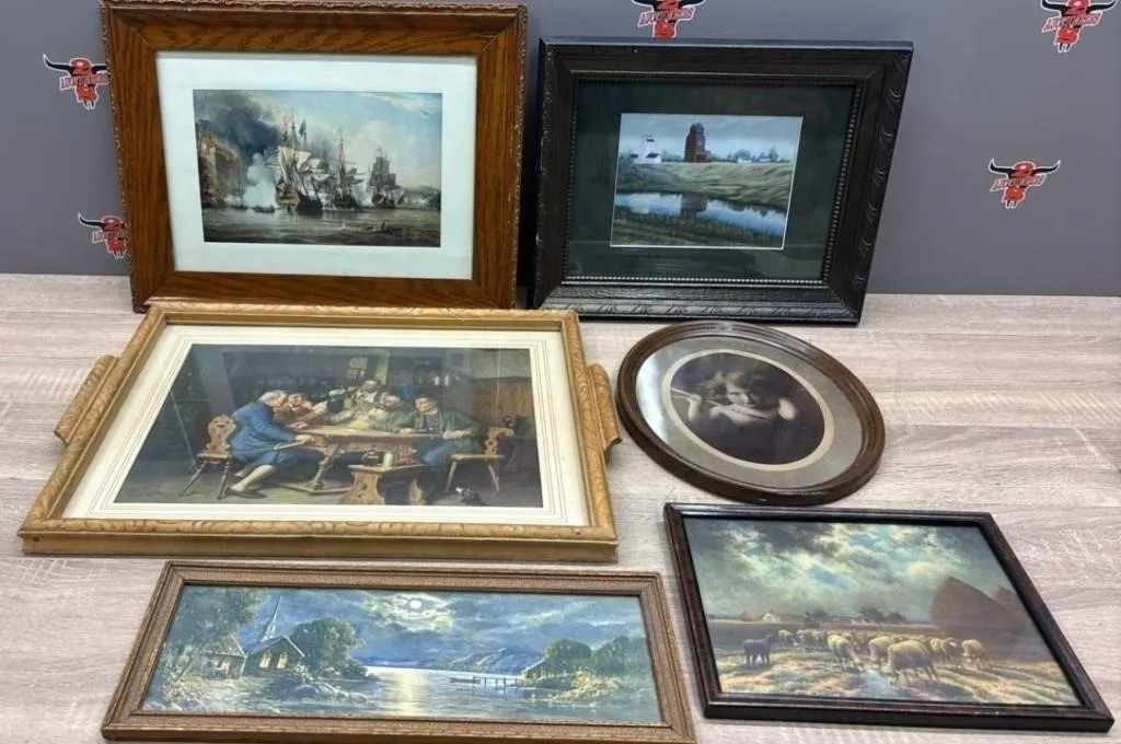 Asst. Vintage Framed Prints.