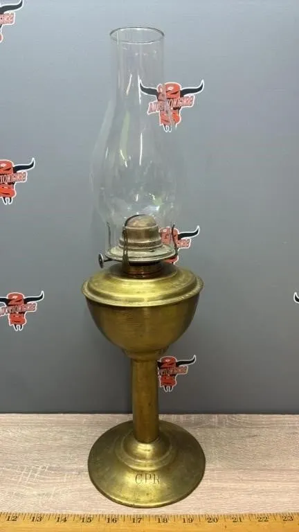 Brass CPR Railway Lamp.
