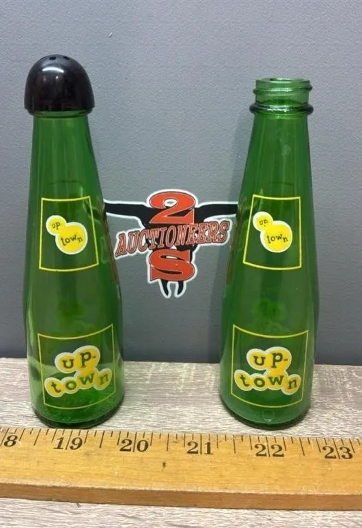 Up Town Soda Salt & Pepper Shakers. Missing One