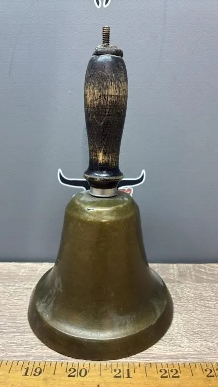 Brass Hand Bell w/Nut Clapper.
