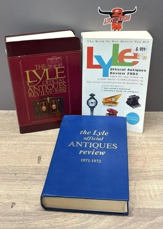 3 Asst. Lyle Antiques Books.