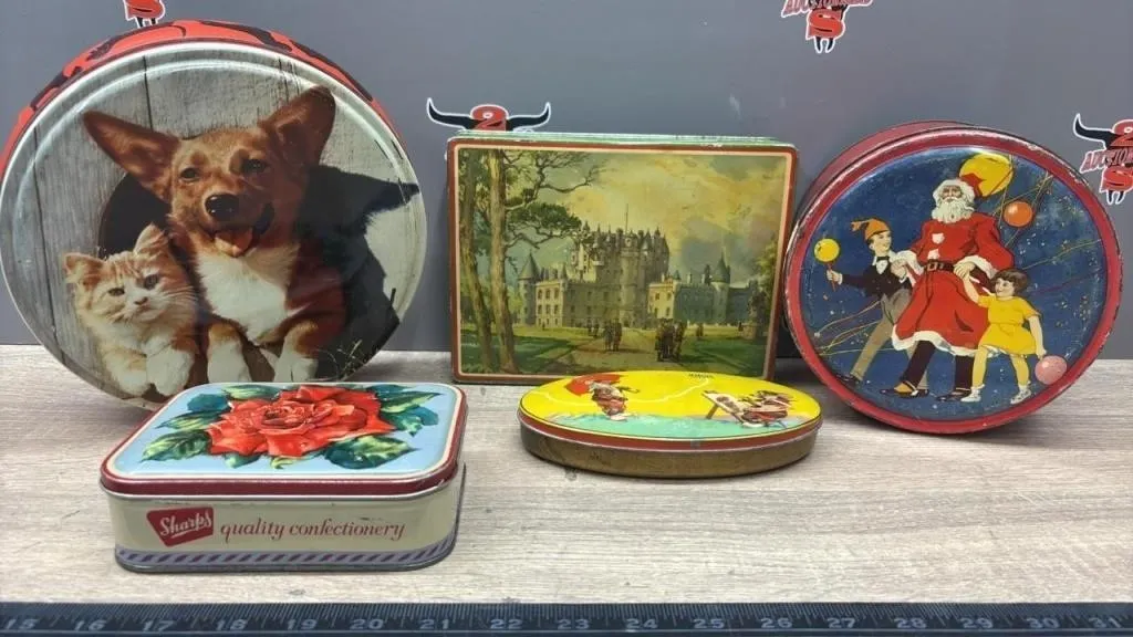 Asst. Vintage Tins.
