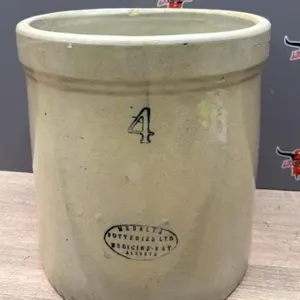 4 Gal Medalta Medicine Hat Crock. *NO SHIPPING