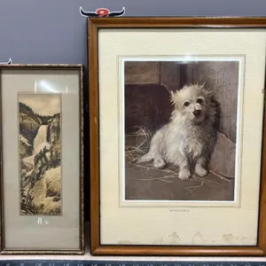 Asst. Framed Prints. Water Damage Shown.