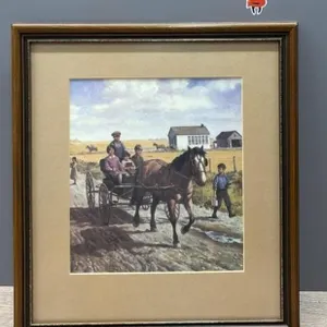 Framed Unmarked Print 13.5”x14.5”.