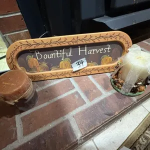 CANDLES & SIGN