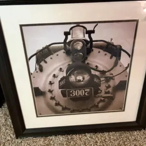 LOCOMOTIVE PICTURE 18X18