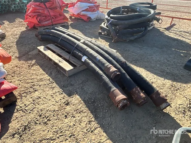 Quantity of (8) 4 in x 10 ft Concrete Pump Hose