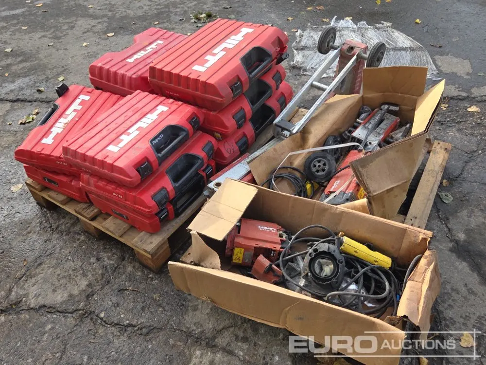 Pallet of HILTI Varios Electric Tools Parts