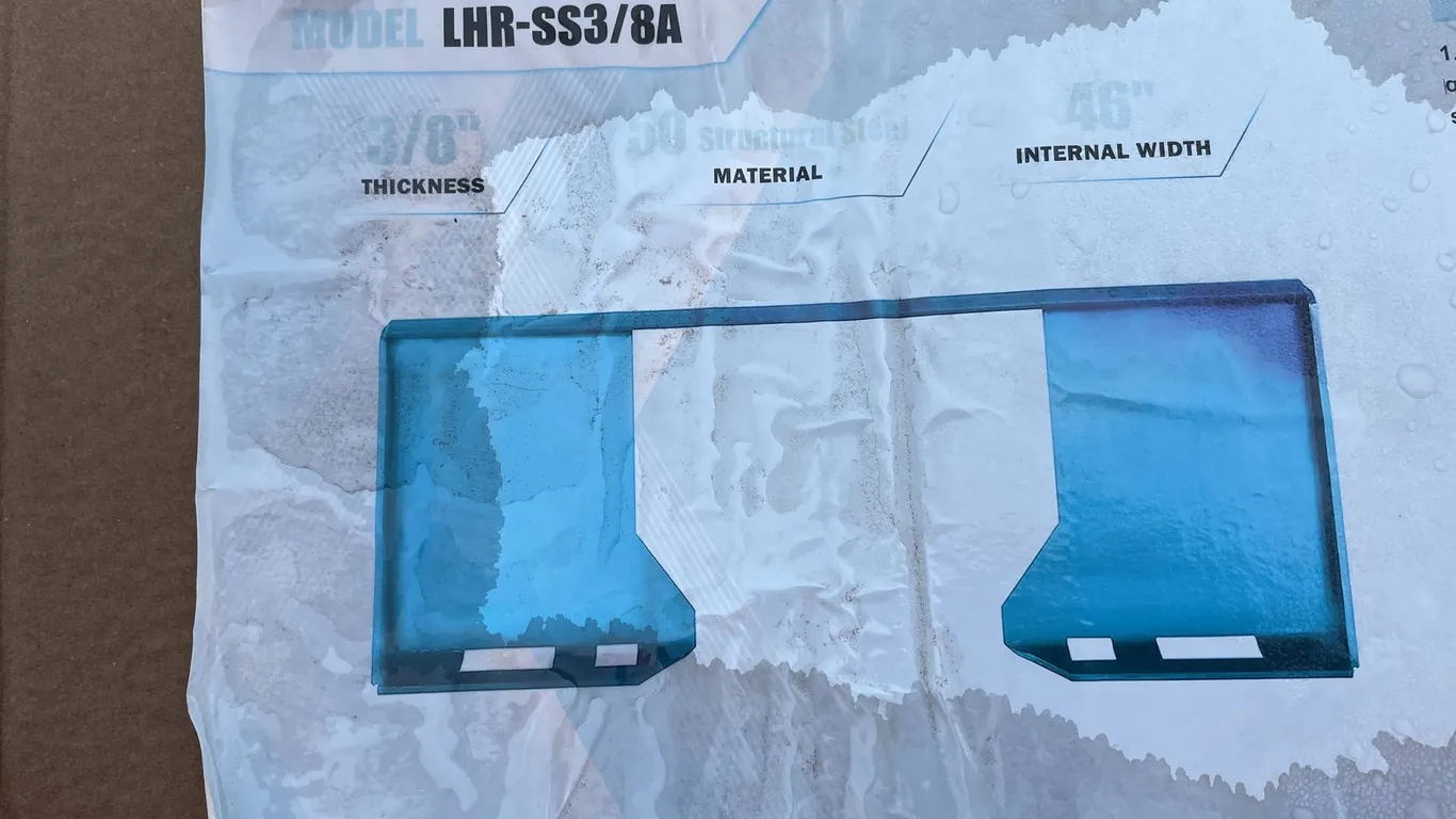 LandHonor 3/8" Thick Skid Steer Mount Plate