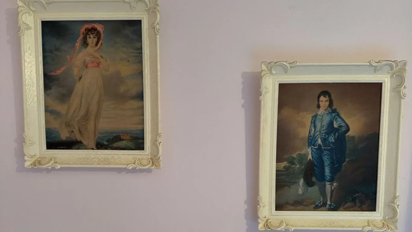 Framed Reproduction Prints Blue Boy and Pinkie, Framed