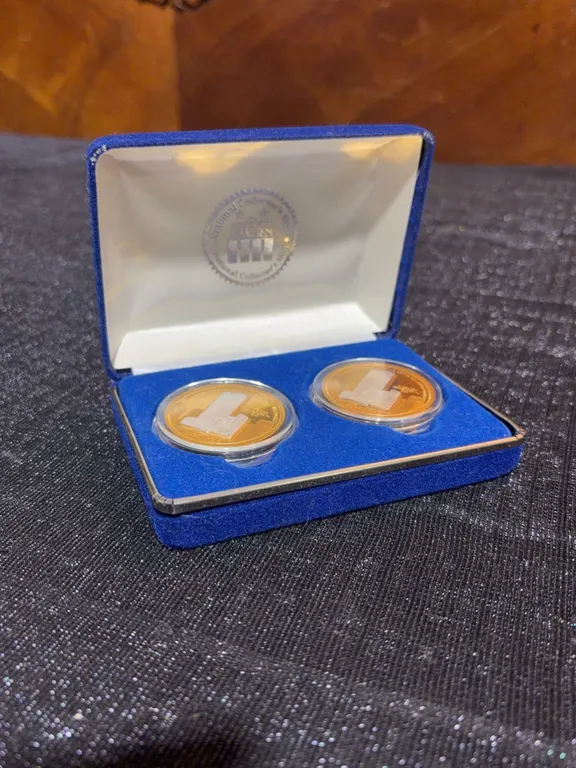 2 9/11 20th Anniversary Commemorative Coins in Blue Display Box